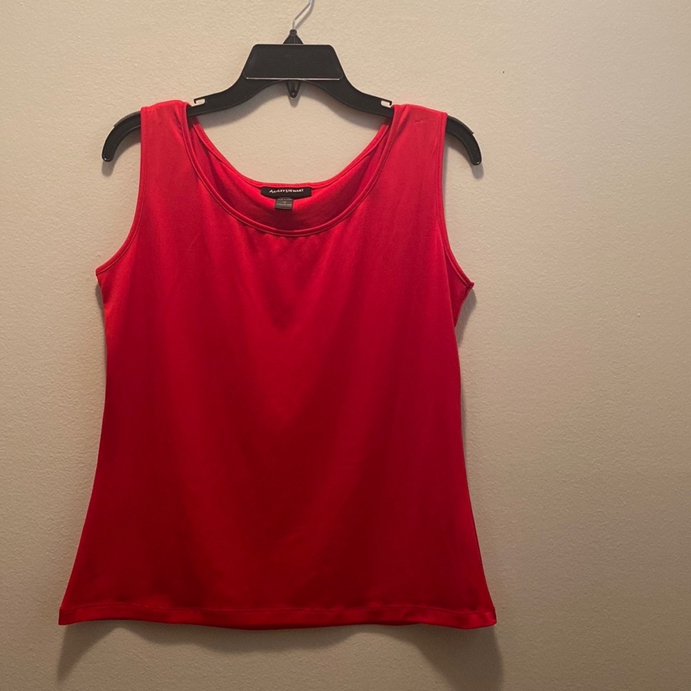 Ashley Stewart Size 12 Red Sleeveless blouse